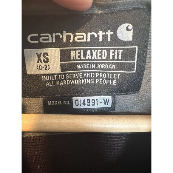 Carhartt Women’s Fleece Pullover Jacket XS Blackberry Heather Relaxed 104922 - Picture 5 of 9